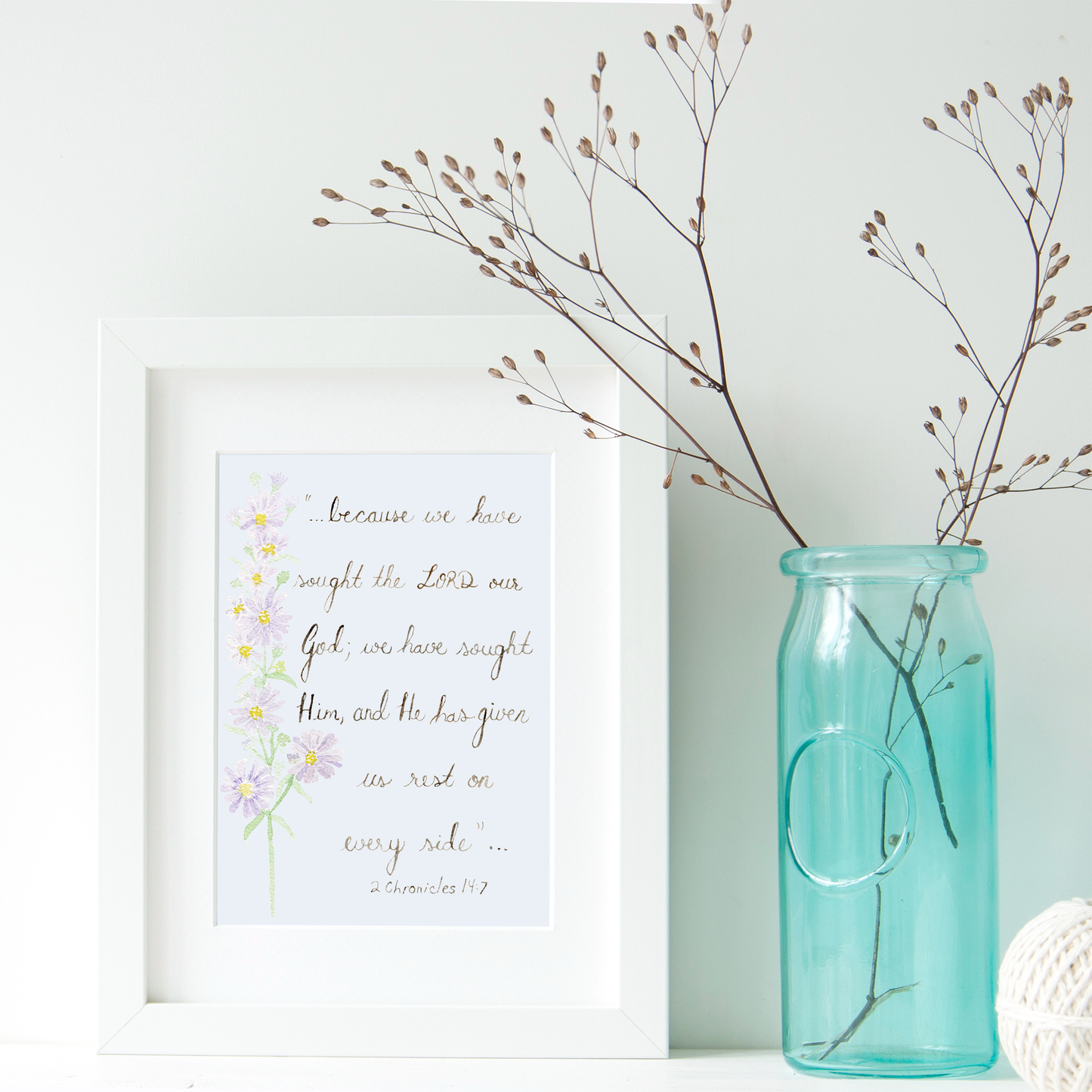 2 Chronicles 14:7 Downloadable Print