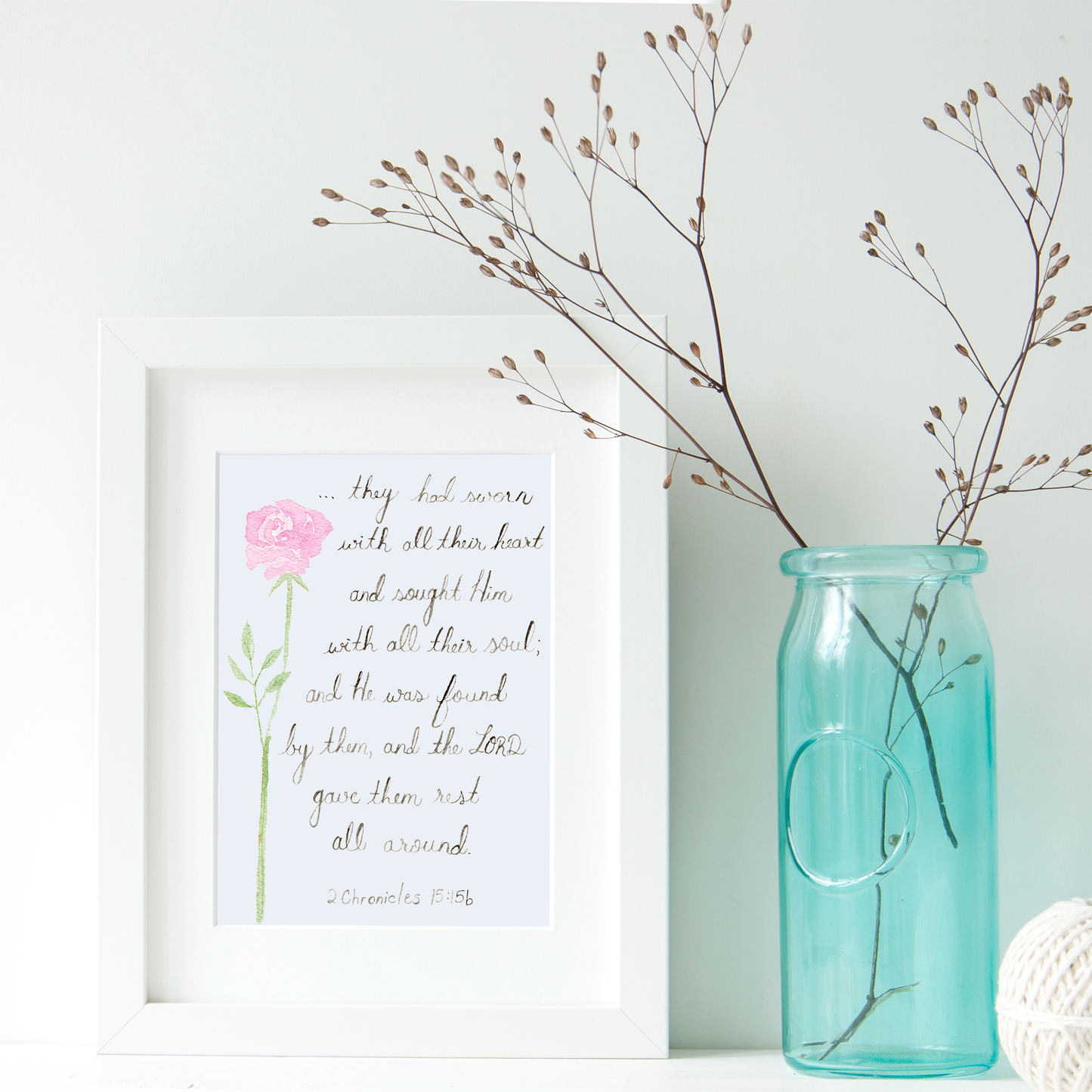 2 Chronicles 15:15b Downloadable Print