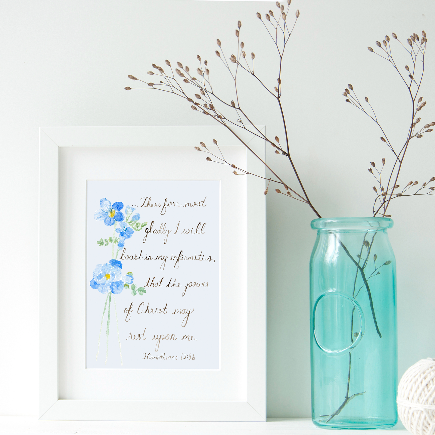 2 Corinthians 12:9b Downloadable Print