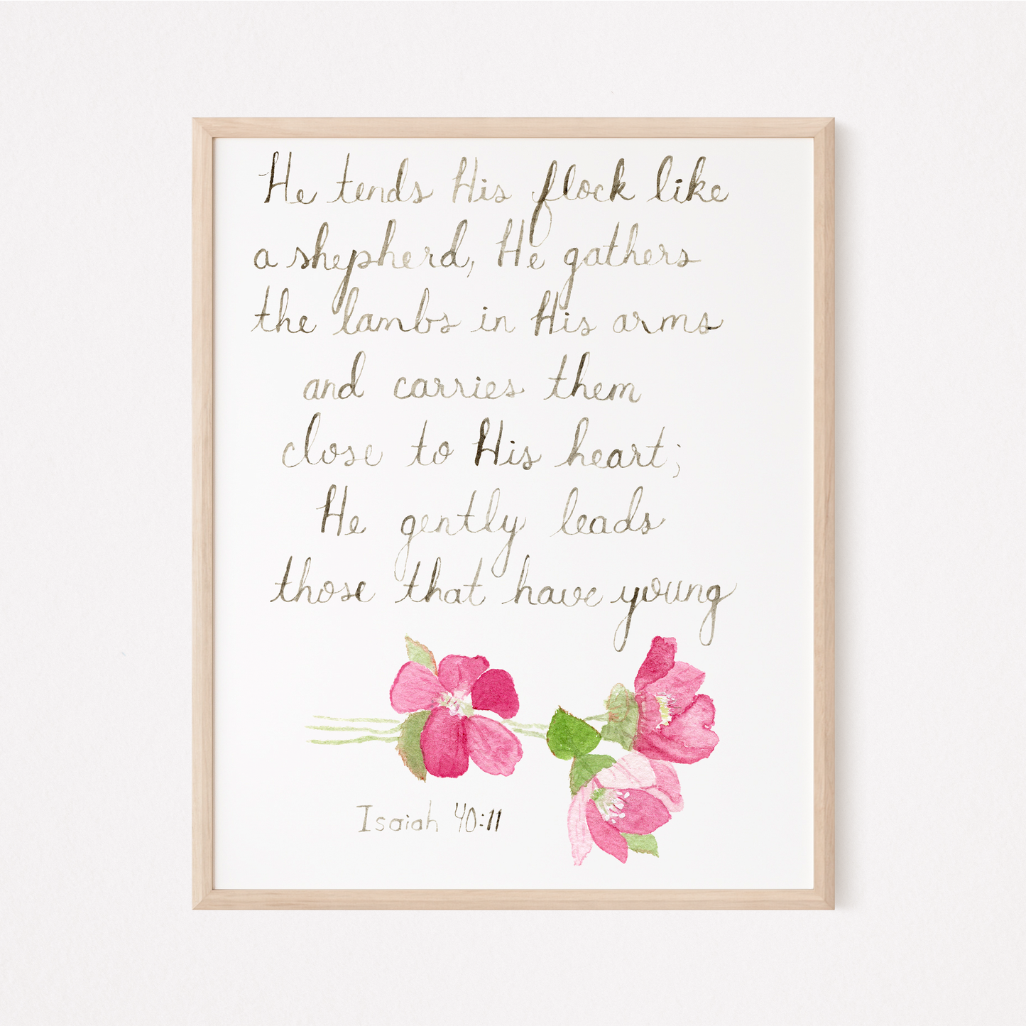 Isaiah 40:11 Downloadable Print