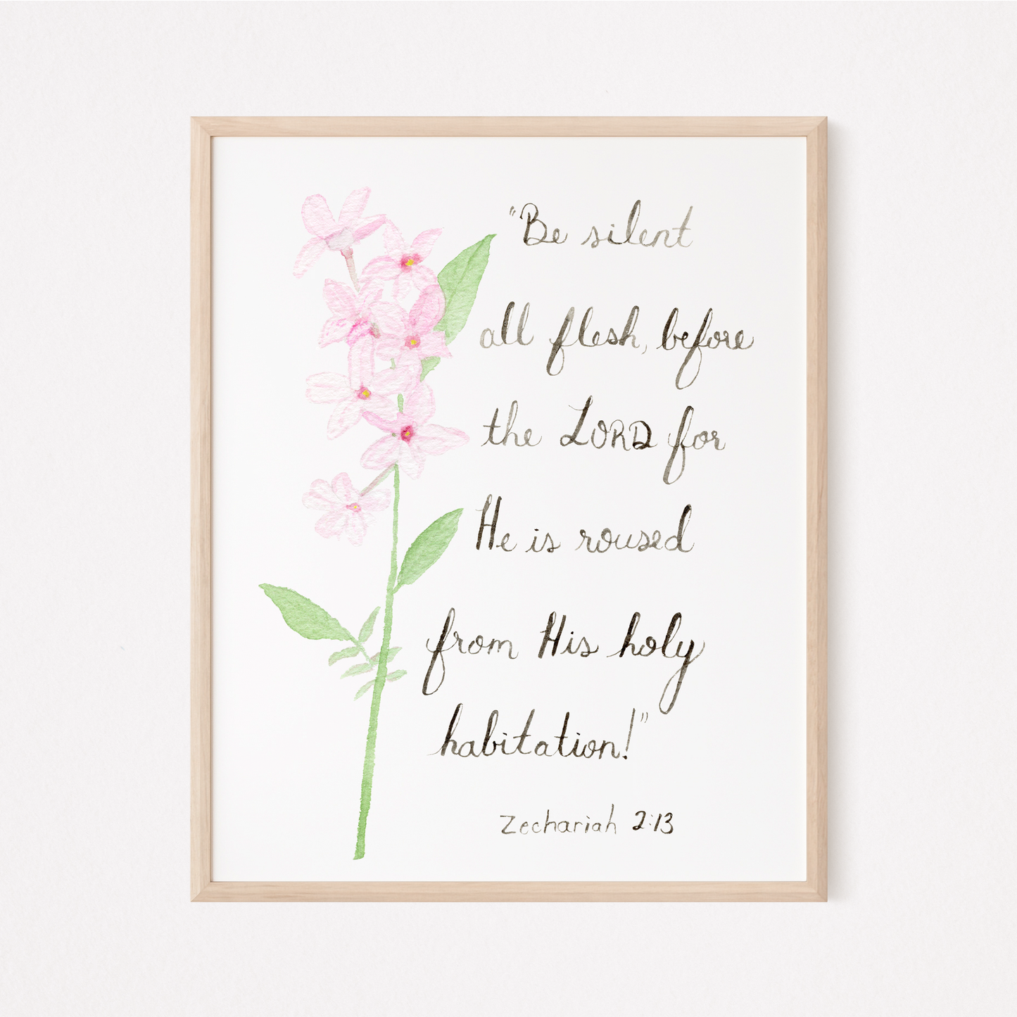 Zechariah 2:13 Downloadable Print