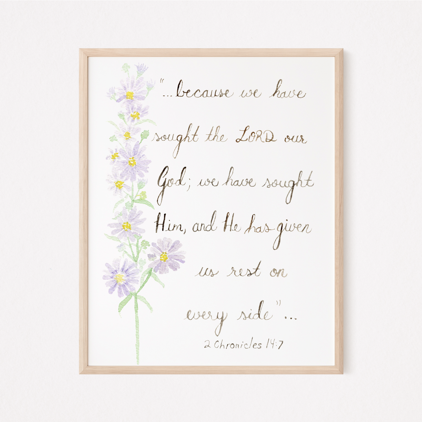 2 Chronicles 14:7 Downloadable Print