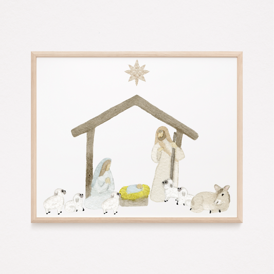 A Savior Is Born Art Print (8x10)