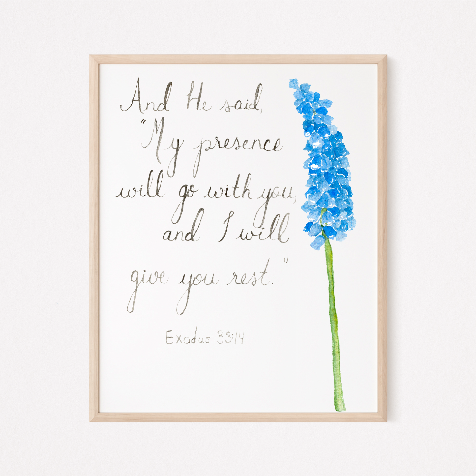 Wall in the presence ゆよゆっぺ John 14:27 Bible Verse, I give you Canvas Print Wall Art