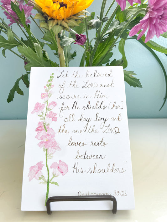 Rest in Christ Scripture Cards & Stand Bundle