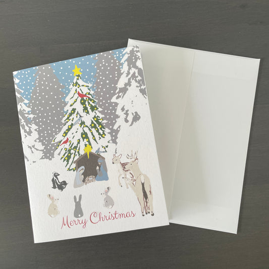 Silent Night Christmas Notecard Set