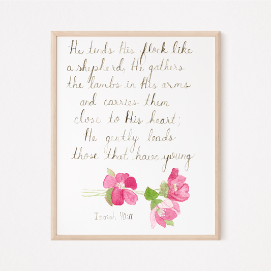 Isaiah 40:11 Downloadable Print