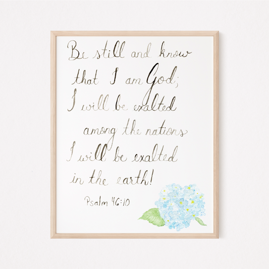 Psalm 46:10 Downloadable Print