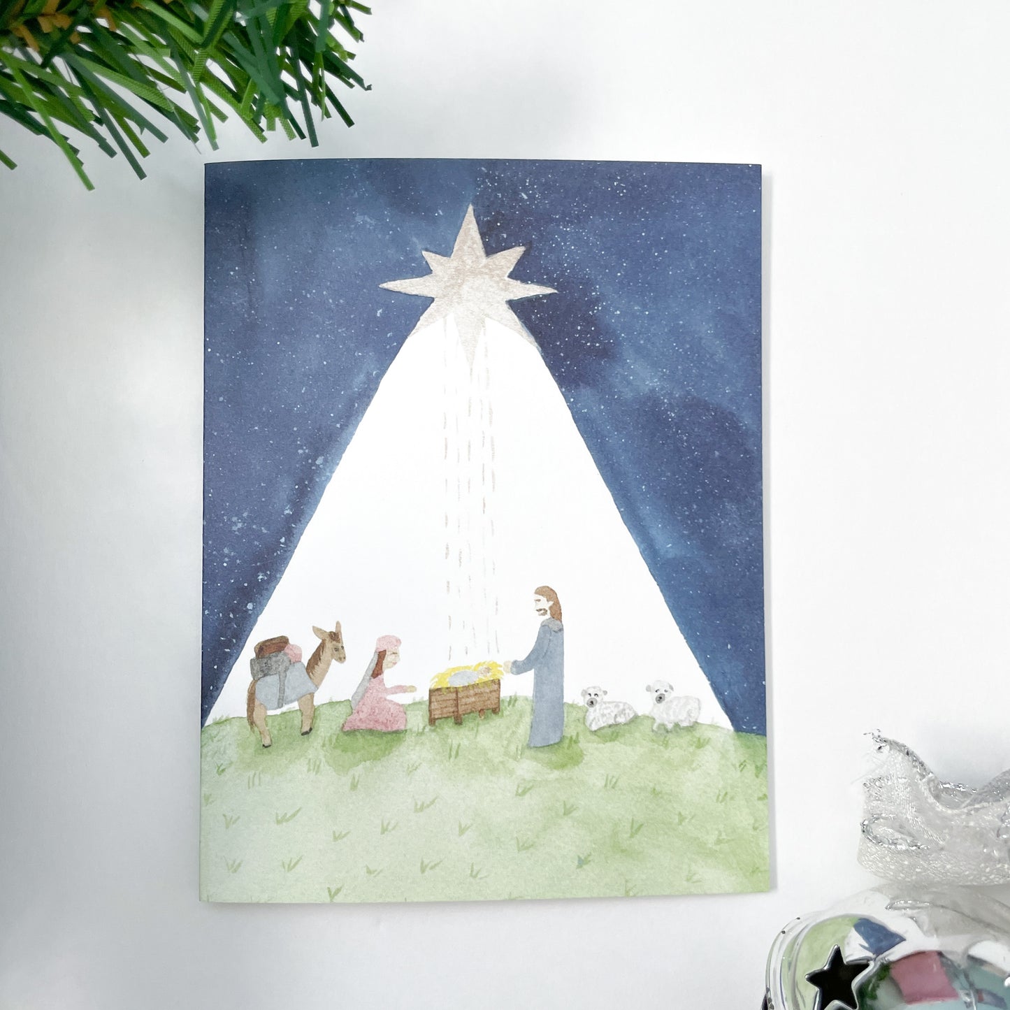 Starry Night Nativity Notecards