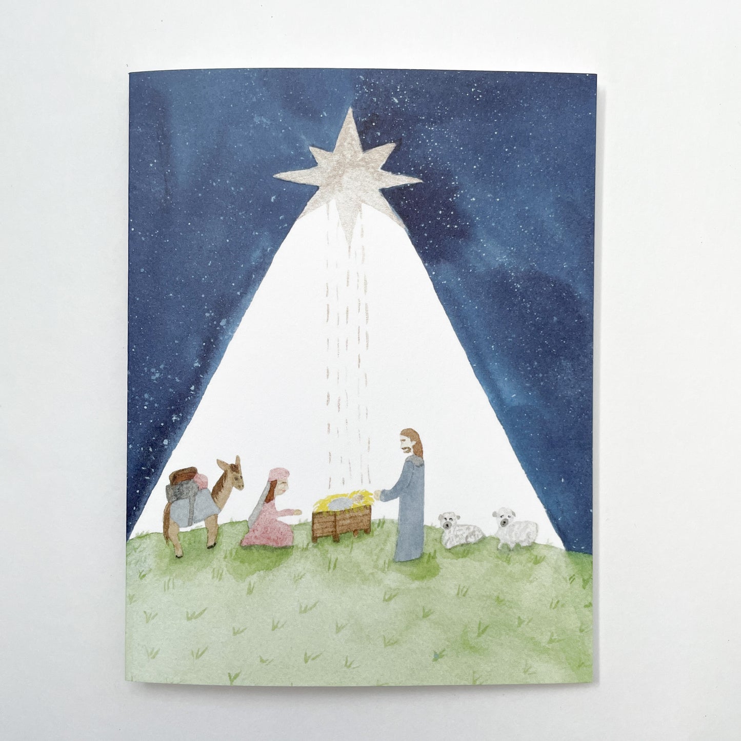 Starry Night Nativity Notecards